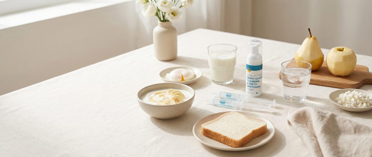 What to eat for 48 hours after whitening