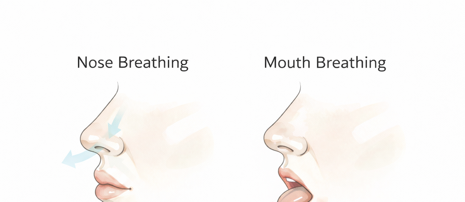 Mouth Breathing vs. Nose Breathing: How it changes your face shape and oral health