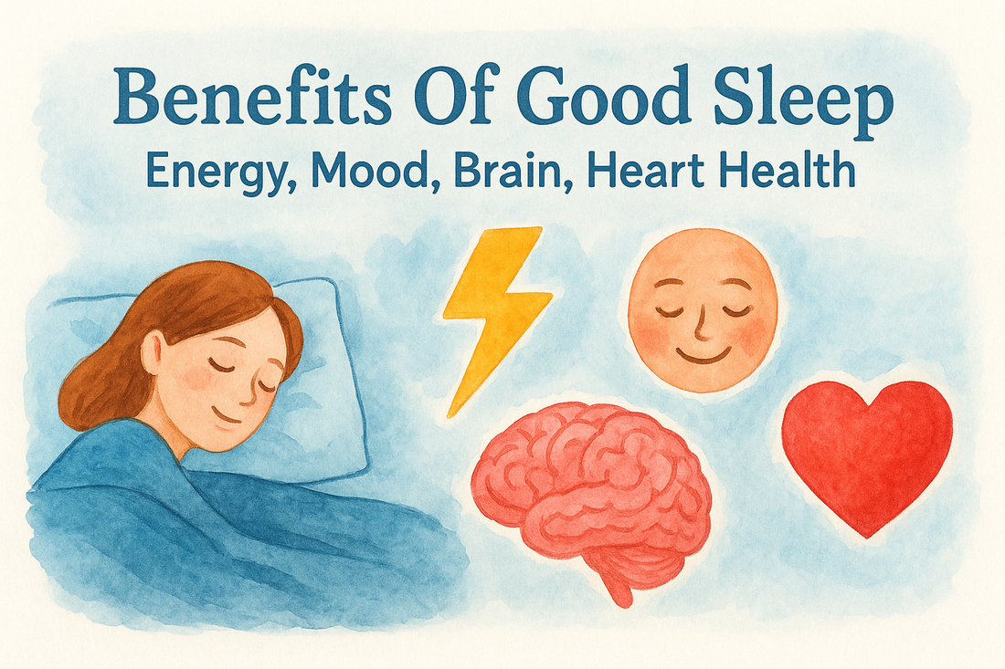 Benefits Of Good Sleep: Energy, Mood, Brain, Heart Health