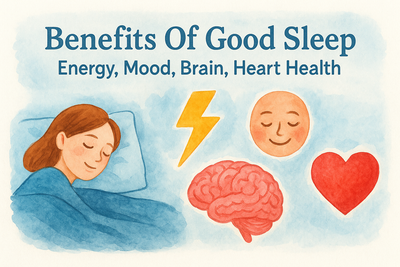 Benefits Of Good Sleep: Energy, Mood, Brain, Heart Health