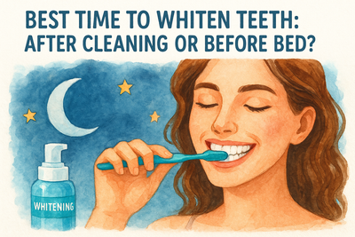 Best Time to Whiten Teeth: After Cleaning or Before Bed?