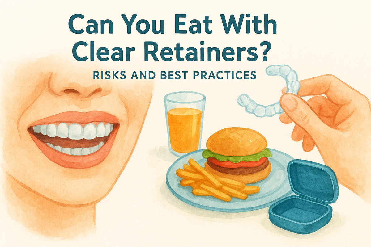 Can You Eat With Clear Retainers? Risks And Best Practices