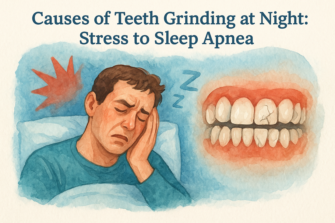 Causes of Teeth Grinding at Night: Stress to Sleep Apnea