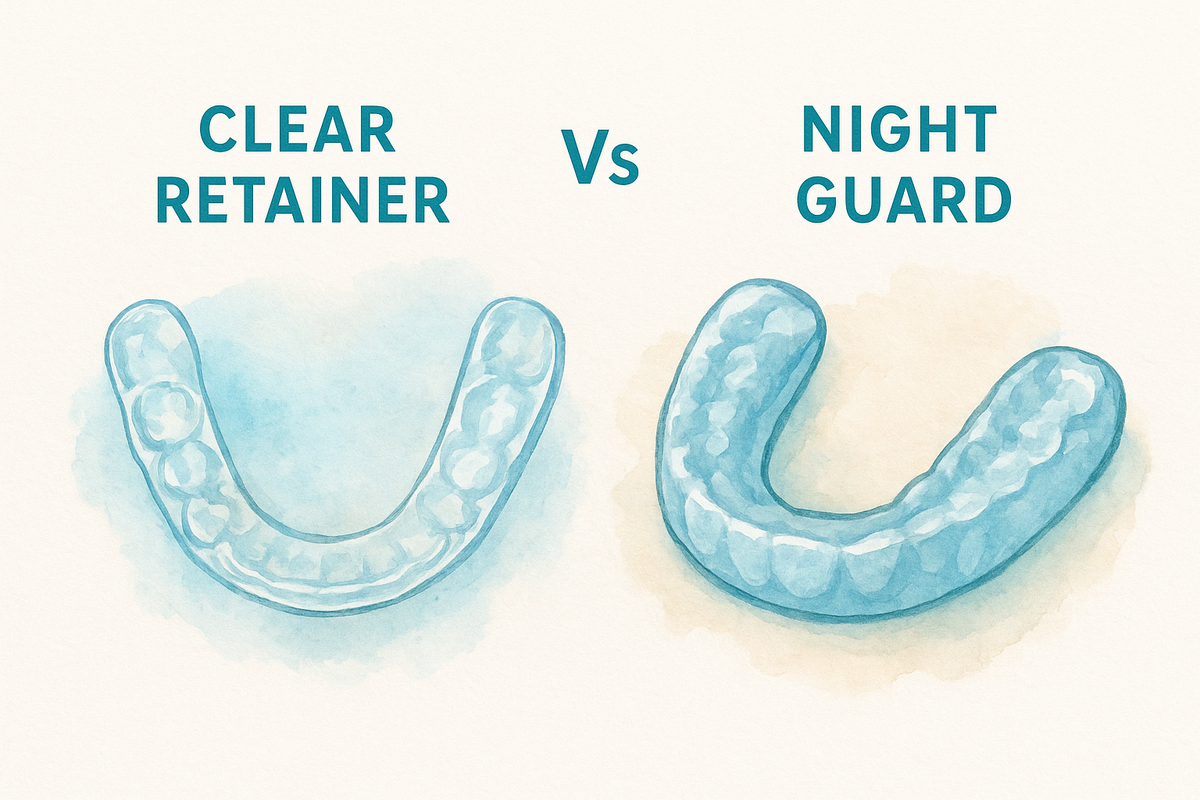 Clear Retainer Vs Night Guard: Differences, Uses, And Fit