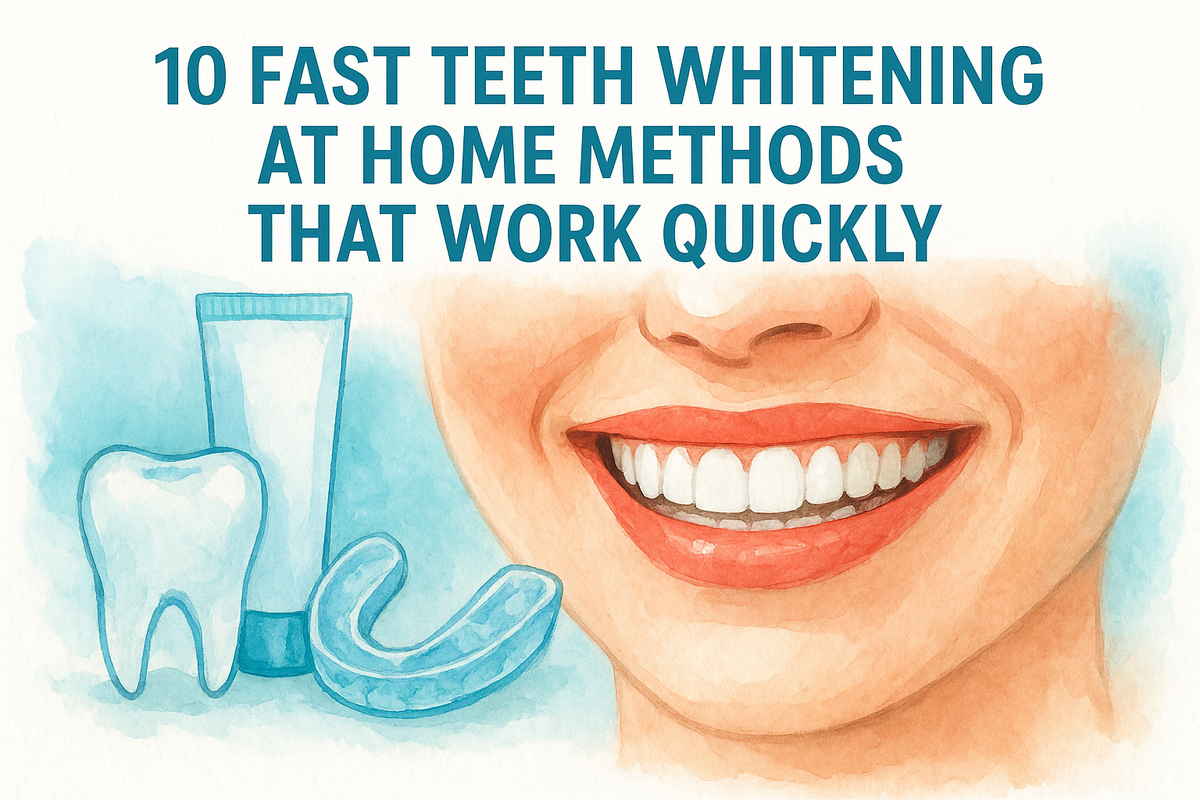 10 Fast Teeth Whitening At Home Methods That Work Quickly