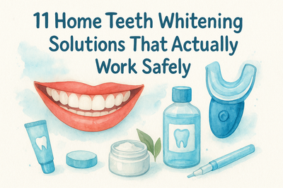 11 Home Teeth Whitening Solutions That Actually Work Safely