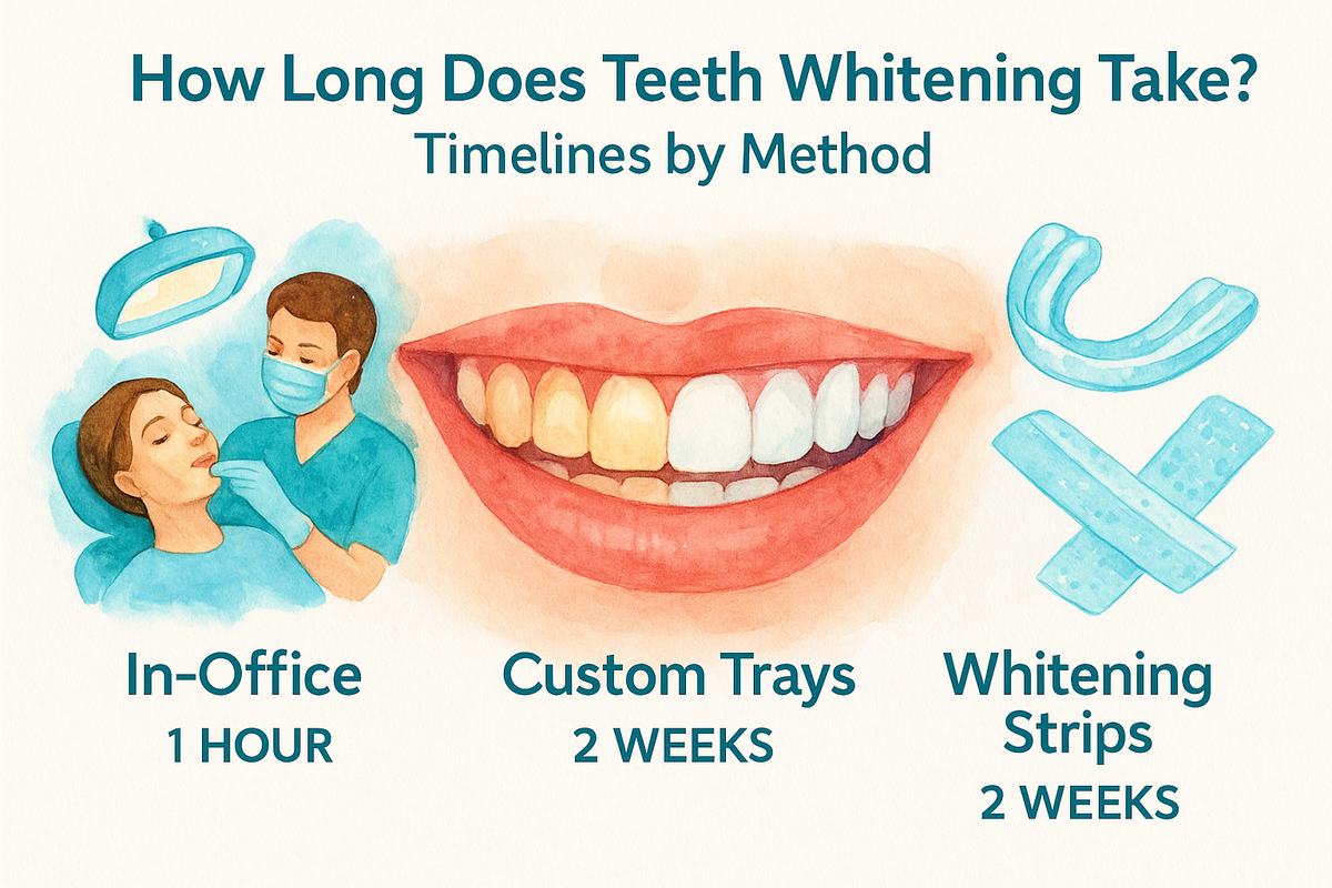How Long Does Teeth Whitening Take? Timelines by Method
