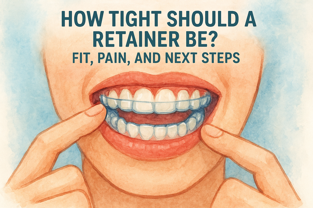 How Tight Should a Retainer Be? Fit, Pain, And Next Steps