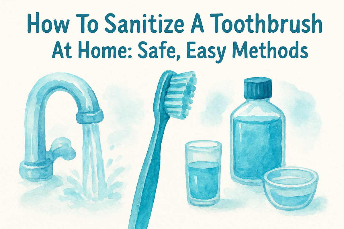 How To Sanitize A Toothbrush At Home: Safe, Easy Methods