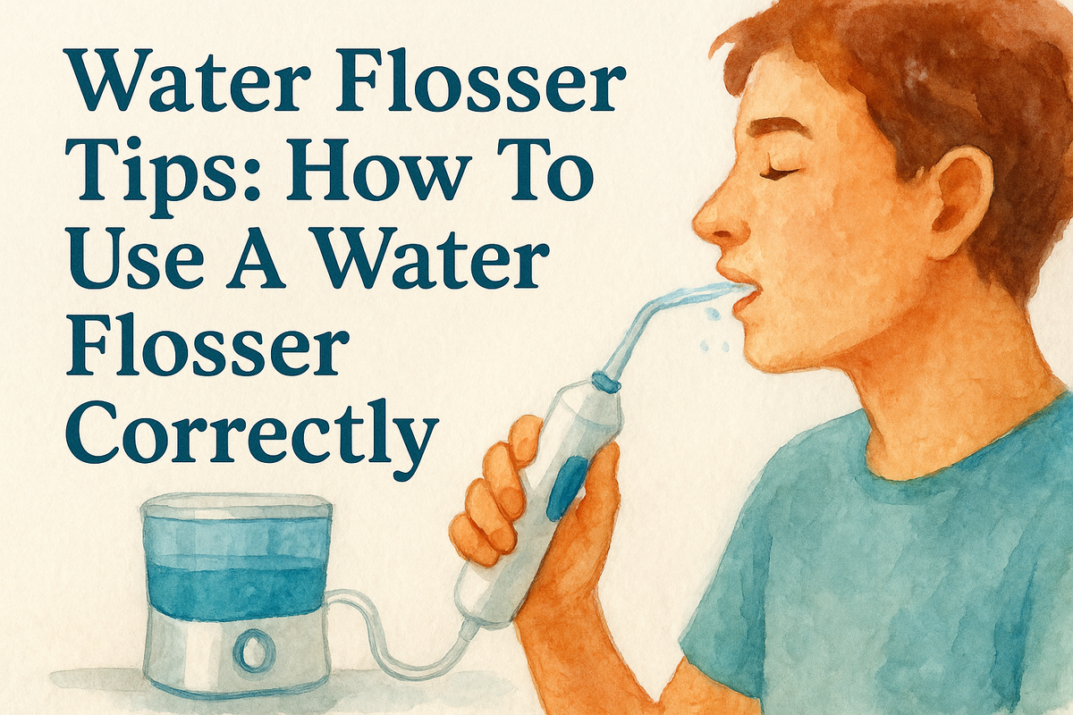 Water Flosser Tips: How To Use A Water Flosser Correctly