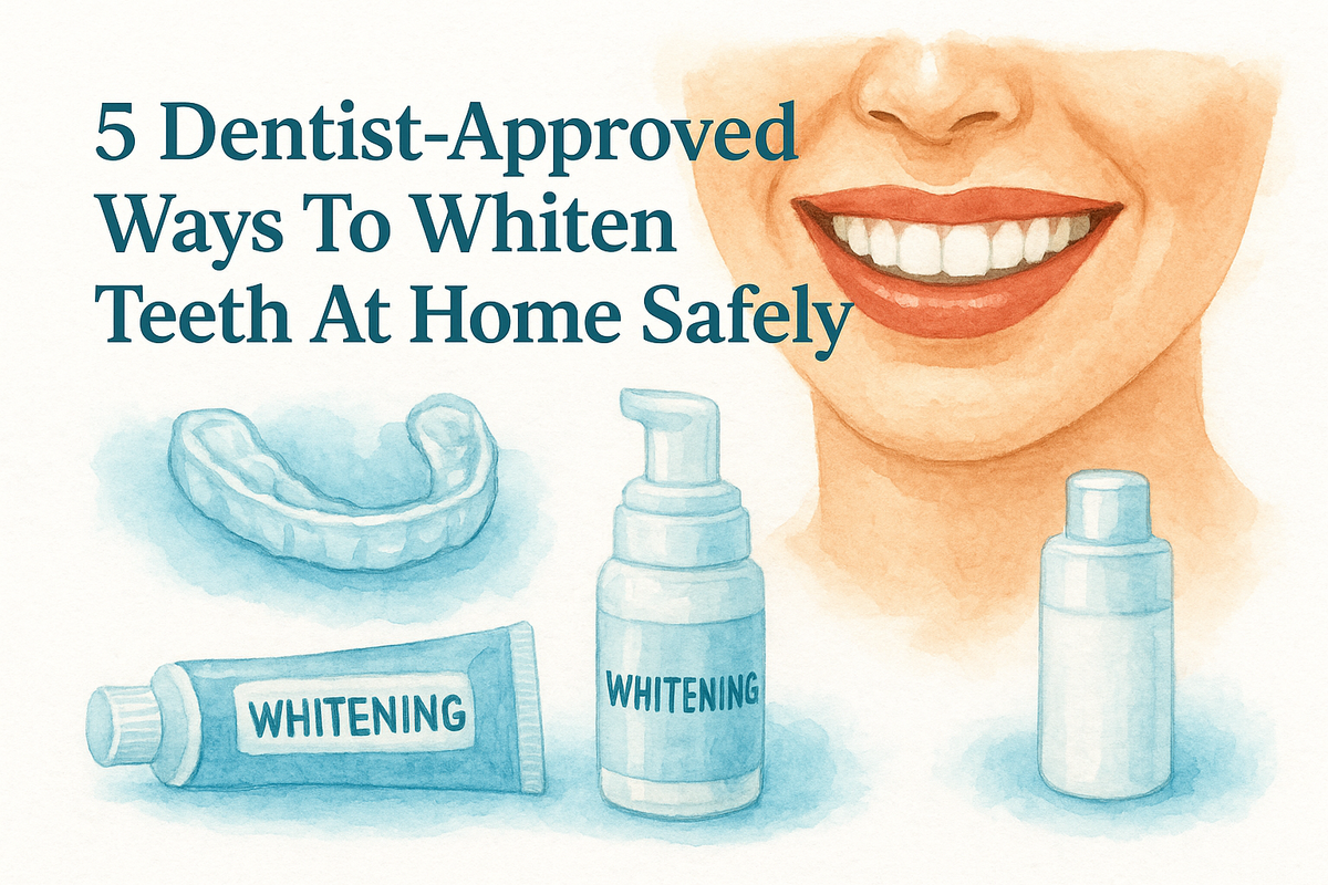 5 Dentist-Approved Ways To Whiten Teeth At Home Safely