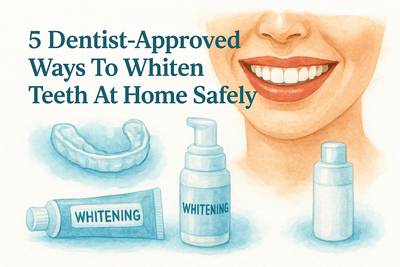 5 Dentist-Approved Ways To Whiten Teeth At Home Safely