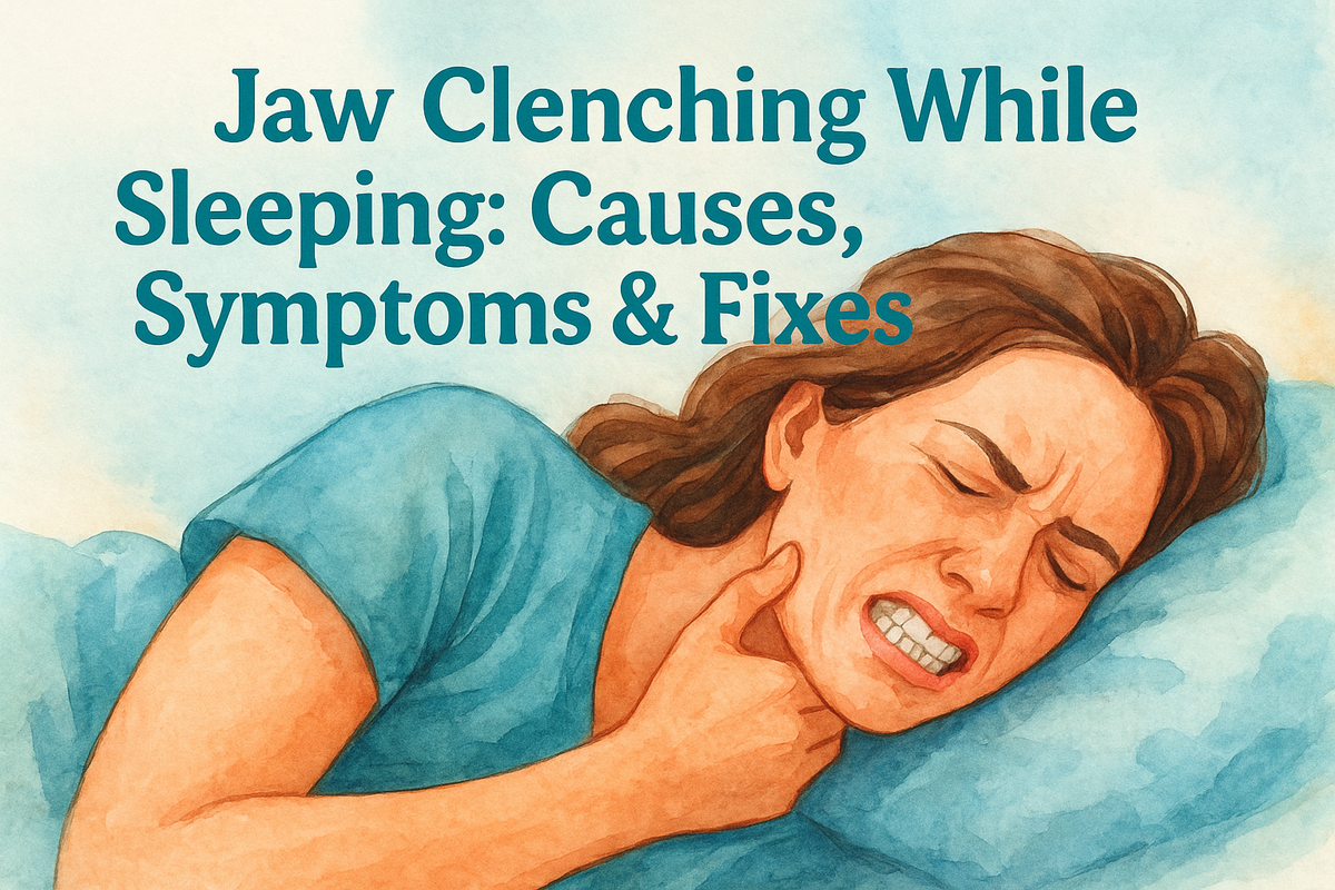 Jaw Clenching While Sleeping: Causes, Symptoms & Fixes