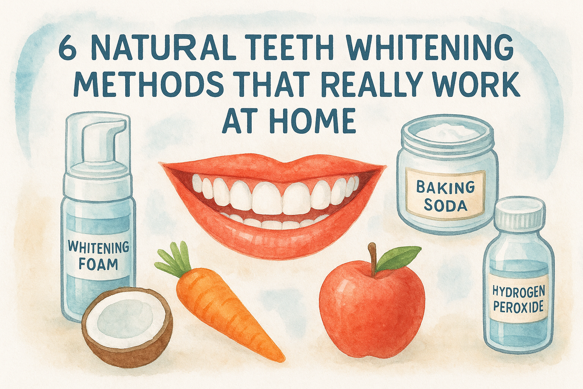 6 Natural Teeth Whitening Methods That Really Work At Home