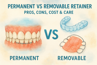 Permanent Vs Removable Retainer: Pros, Cons, Cost & Care