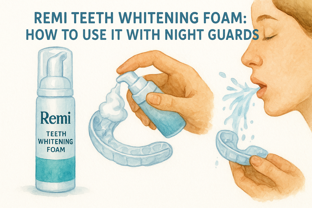 Remi Teeth Whitening Foam: How To Use It With Night Guards