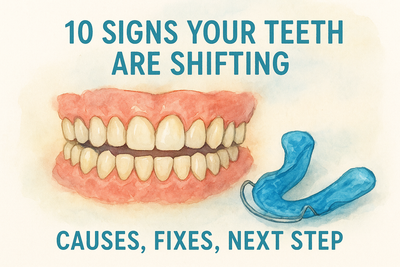 10 Signs Your Teeth Are Shifting (Causes, Fixes, Next Step)