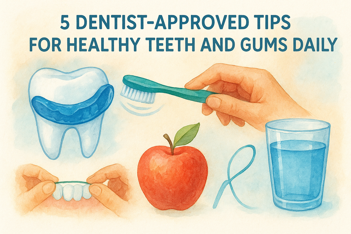 5 Dentist-Approved Tips for Healthy Teeth and Gums Daily