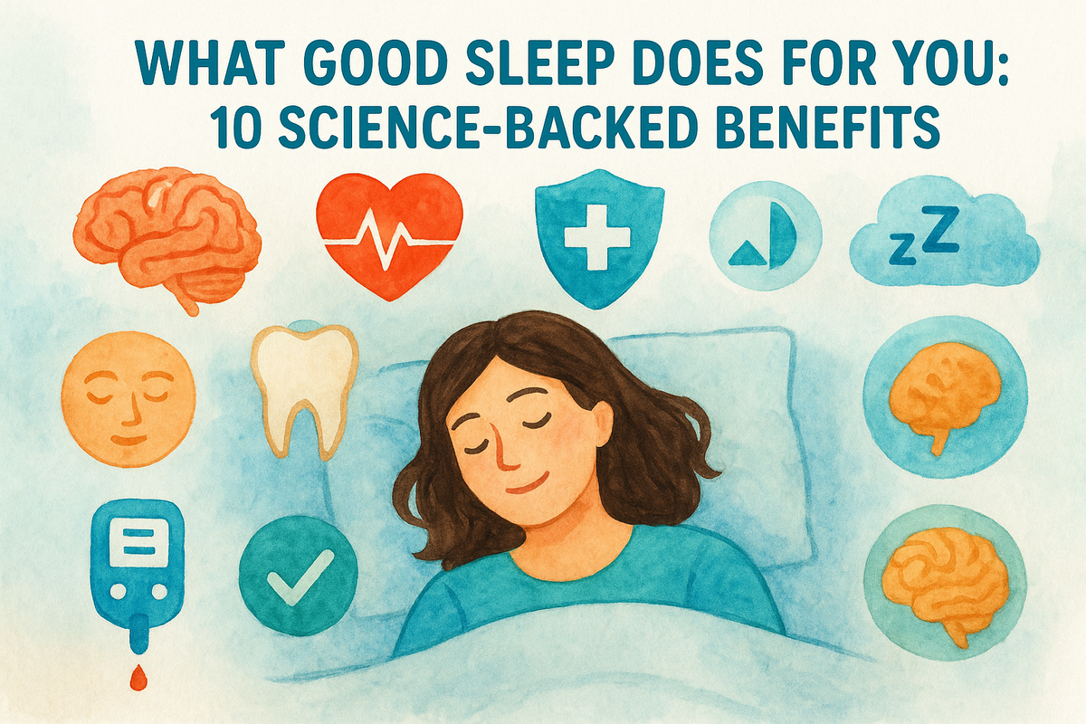 What Good Sleep Does for You: 10 Science-Backed Benefits