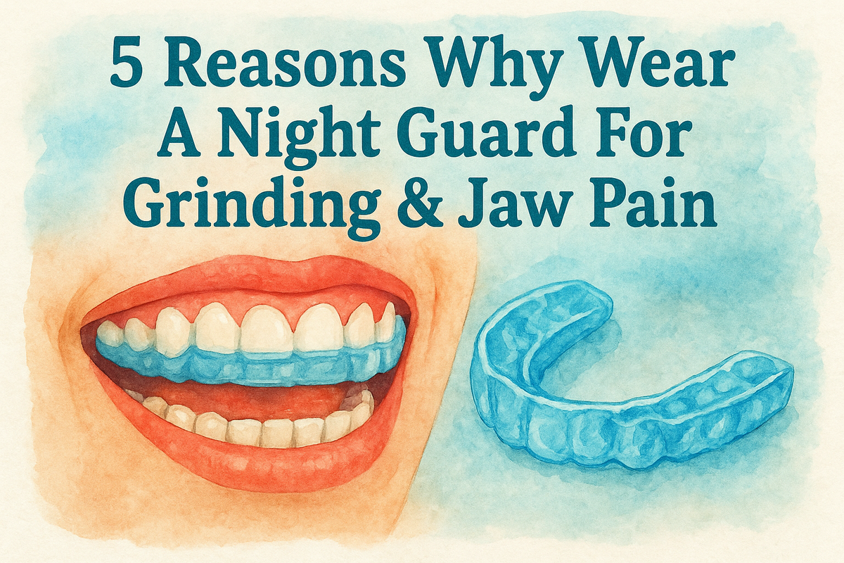 5 Reasons Why Wear A Night Guard For Grinding & Jaw Pain