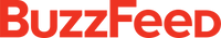 Buzzfeed logo in red letters on a transparent background.