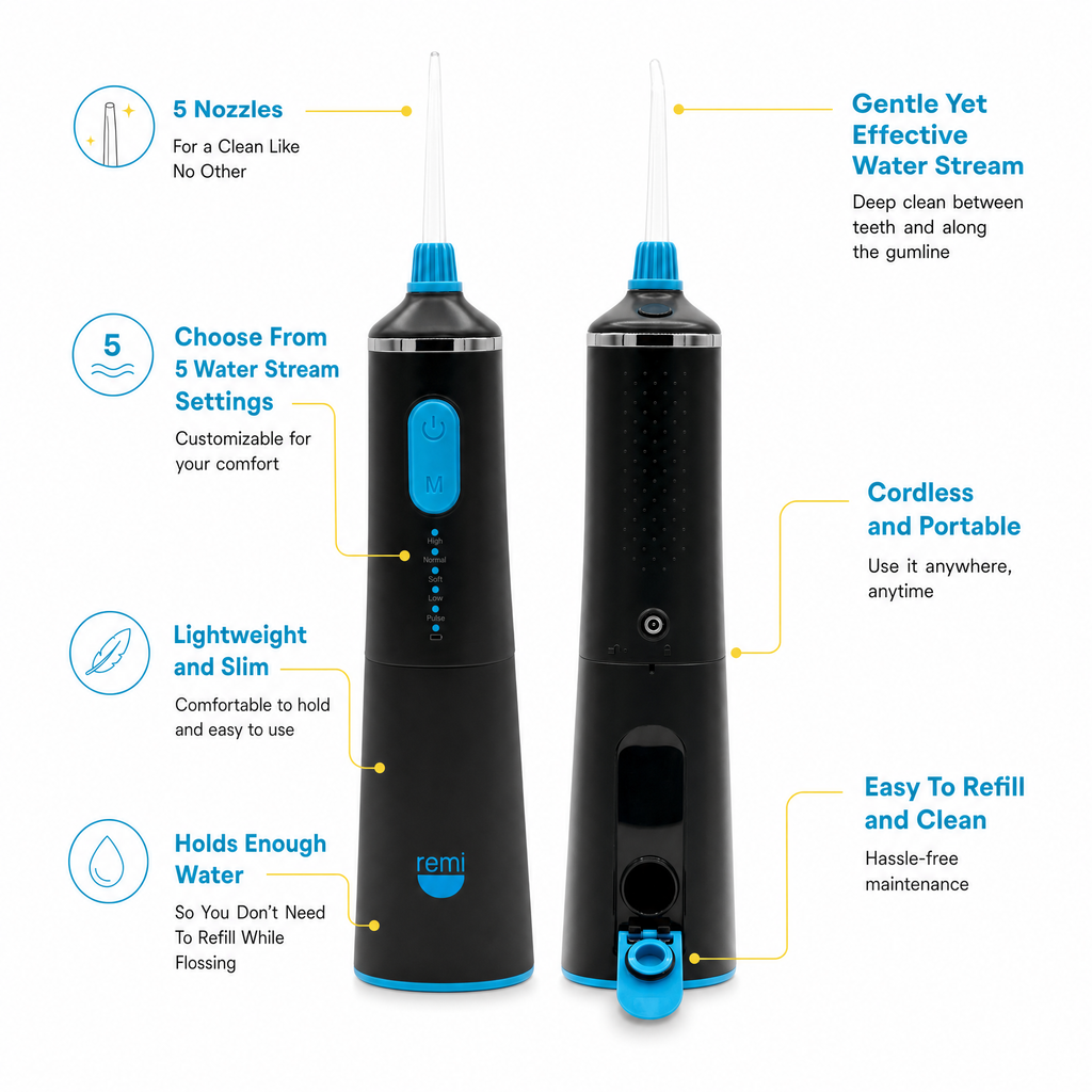 Cordless Water Flosser - Remi