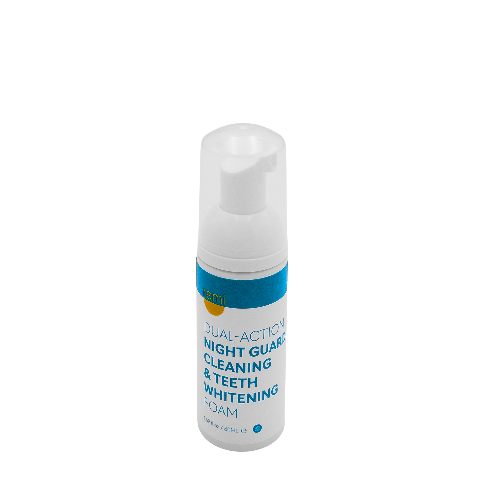 Remi Night Guard Cleaning and Teeth Whitening Foam bottle