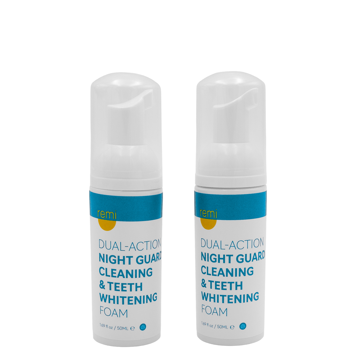 Remi cleaning and whitening foam bottles