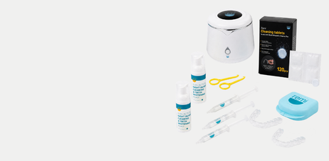 The Ultimate Bundle: Remi night guards, retainers, ultrasonic cleaner, whitening kit, and cleaning supplies