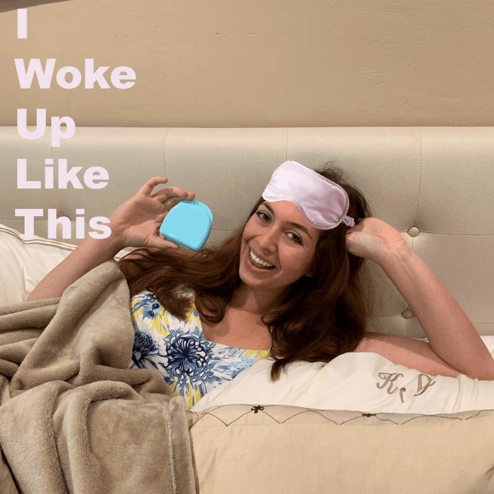 woman &quot;I woke up like this&quot; after using Whitening and Cleaning Foam