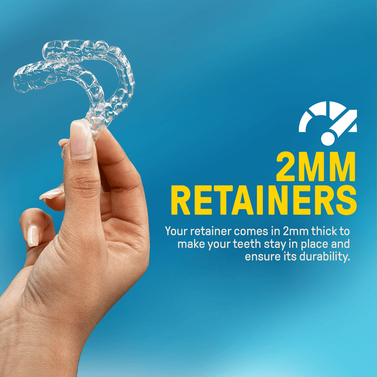 2mm Custom Clear Removable Retainers.
